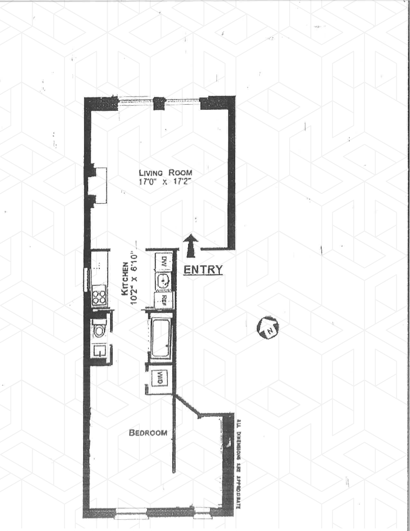 Floorplan for 136 West 78th Street, 4