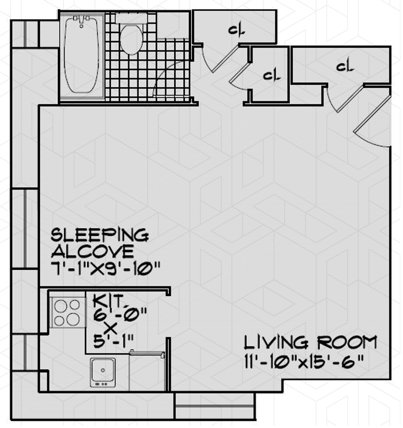 Floorplan for 4 Park Avenue, 21S
