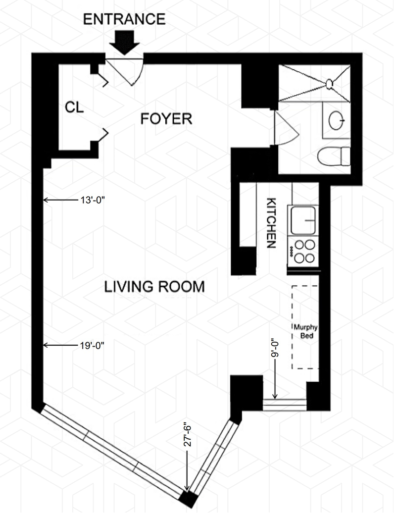 Floorplan for 60 Sutton Place South, 5LS