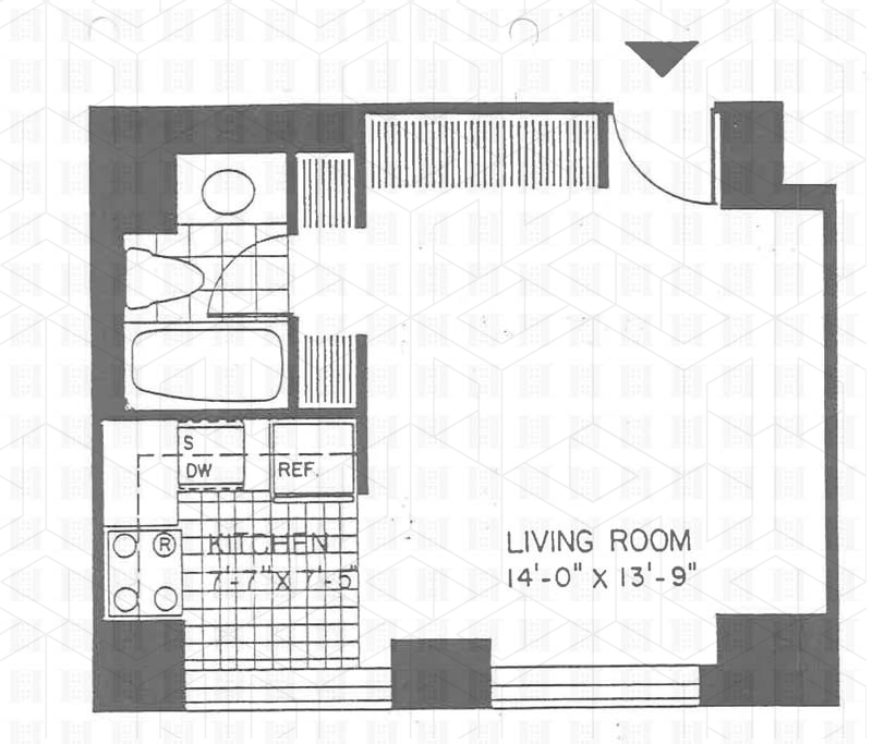 Floorplan for 236 East 47th Street, 32D