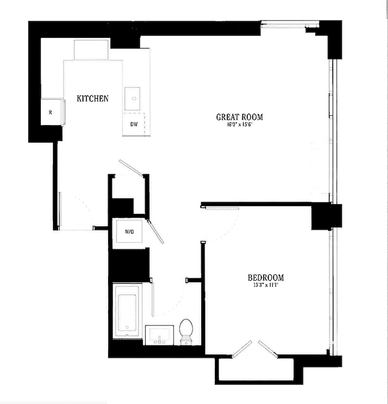 Floorplan for 385 First Avenue, 3H