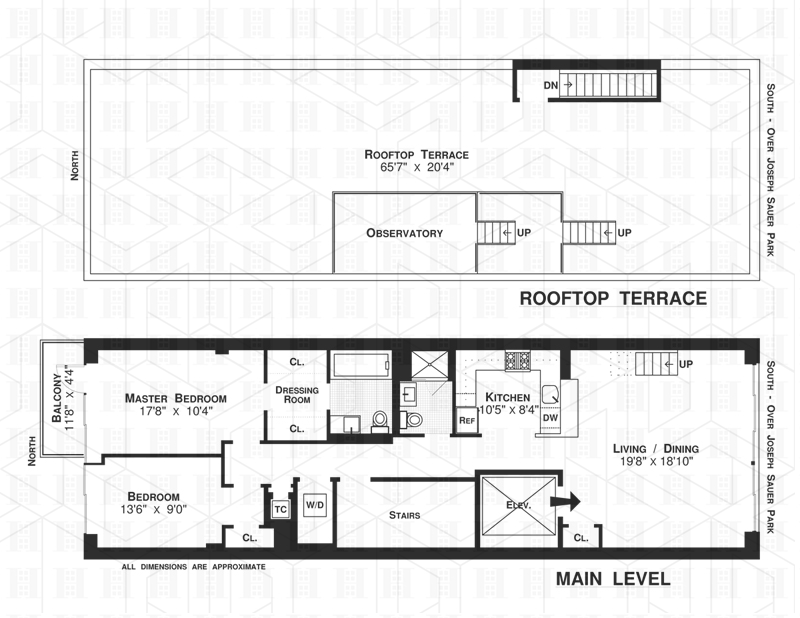 Floorplan for 525 East 12th Street, PENTHOUSE