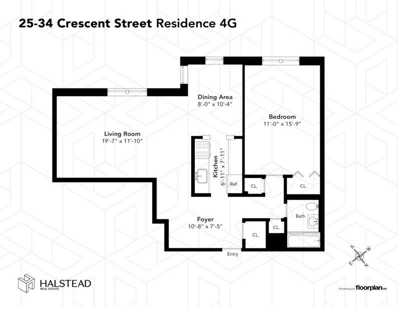 Floorplan for 25-34 Crescent Street, 4G