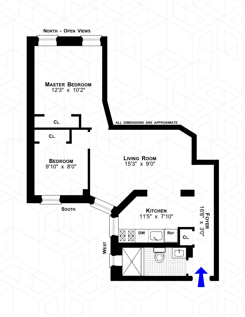 Floorplan for 25 Charles Street, 5E
