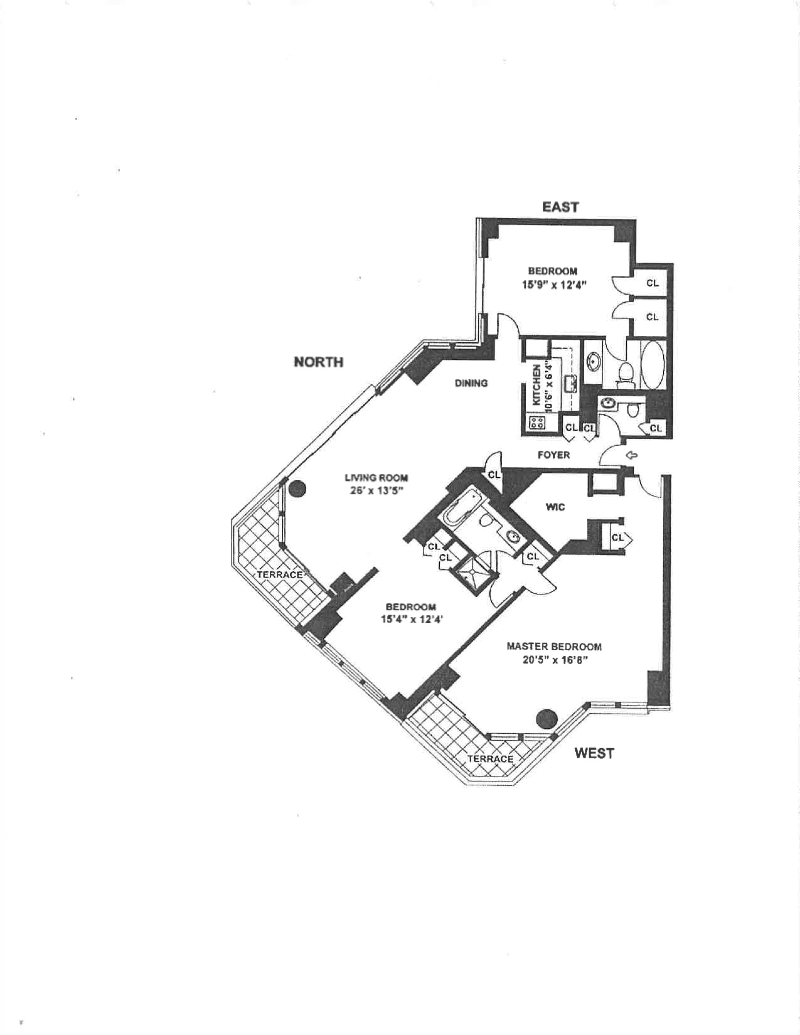 Floorplan for 200 East 61st Street, 19DE