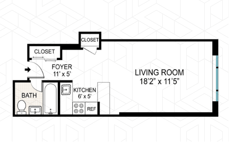 Floorplan for 311 East 75th Street, 6B