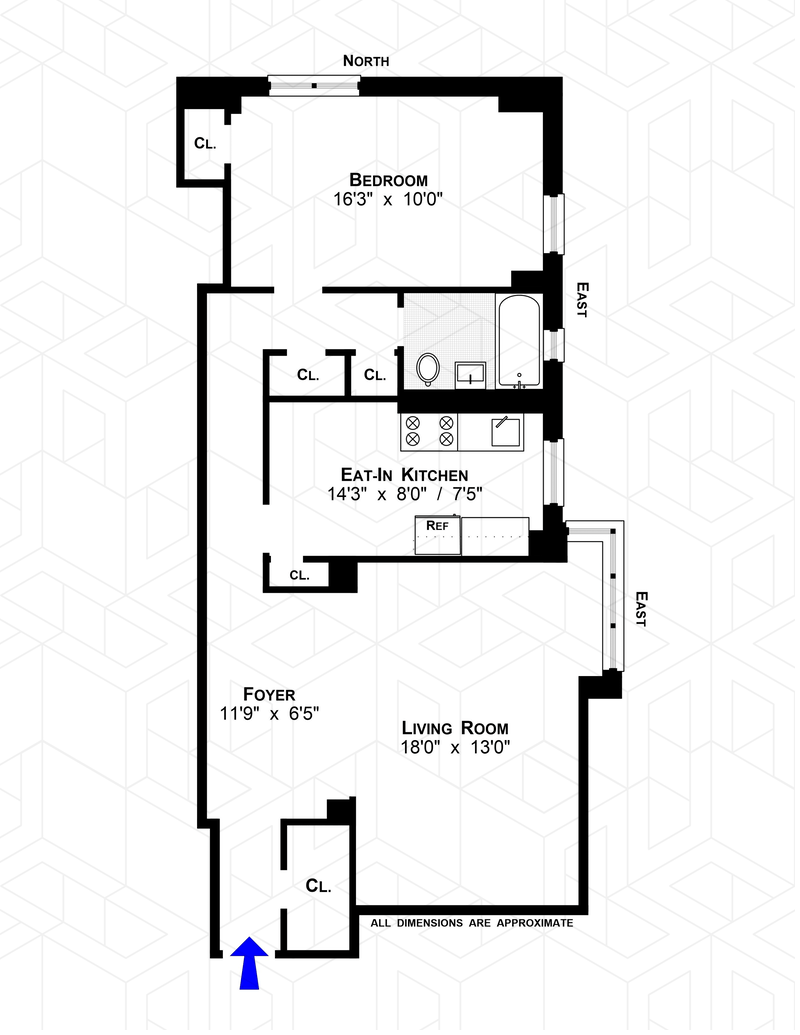 Floorplan for 573 Grand Street