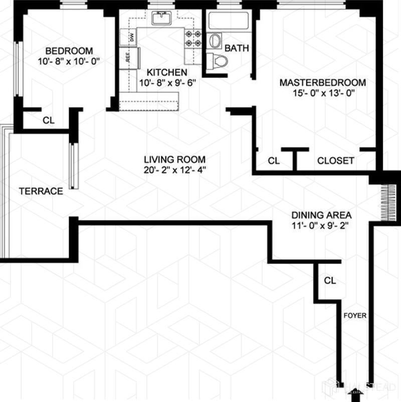 Floorplan for 5700 Arlington Avenue, 15H