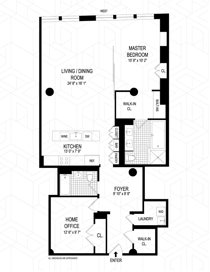 Floorplan for 70 Washington Street, 10I