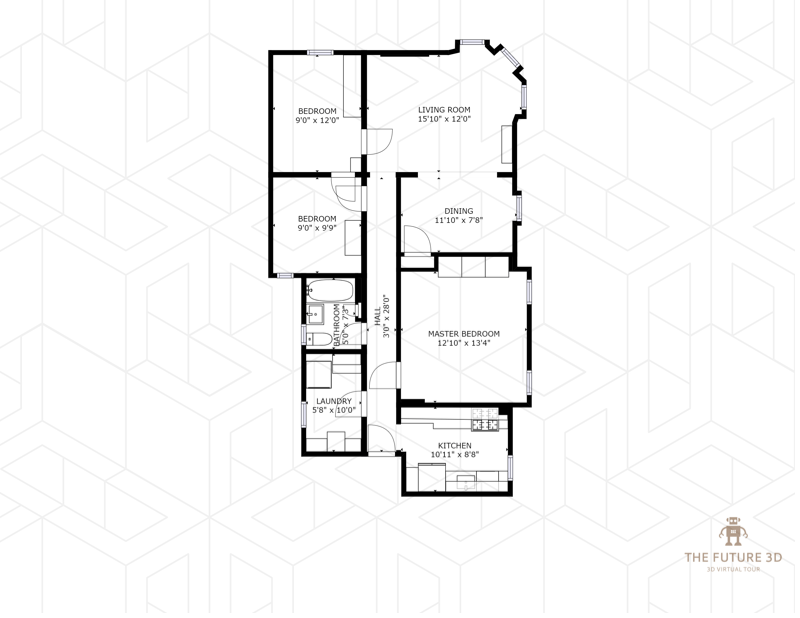 Floorplan for 152 Prospect Park West, 2B