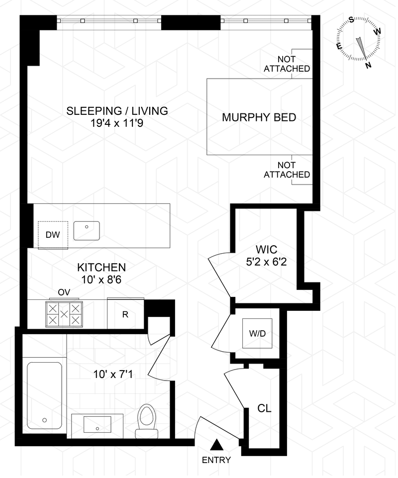 Floorplan for 205 Water Street, 6L