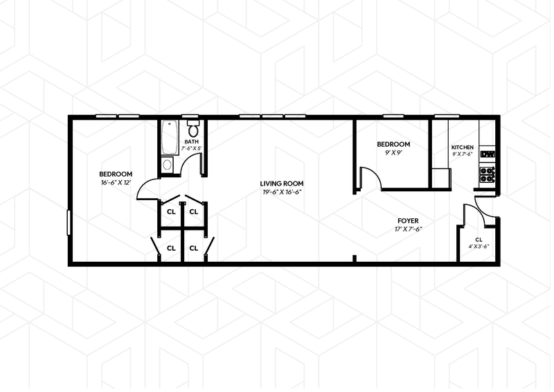 Floorplan for 5450 Netherland Avenue, E53