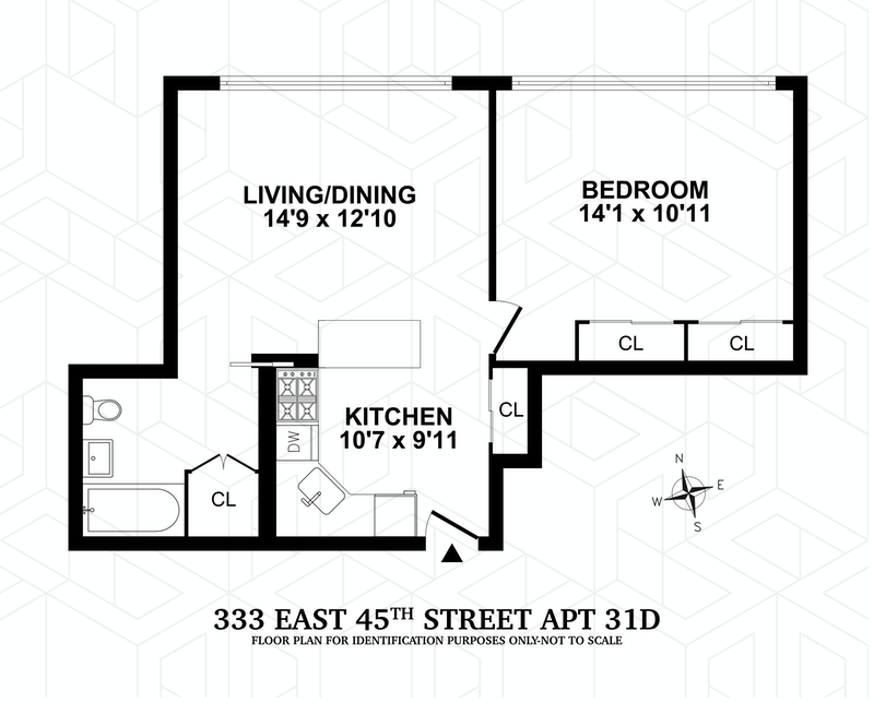 Floorplan for 333 East 45th Street, 31D