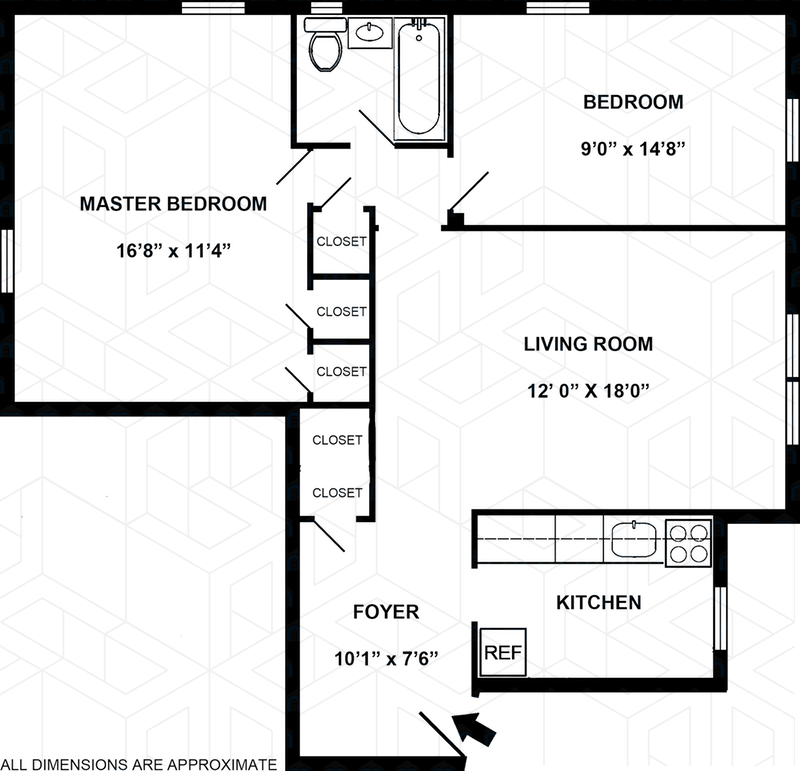 Floorplan for 5610 Netherland Avenue, 6A