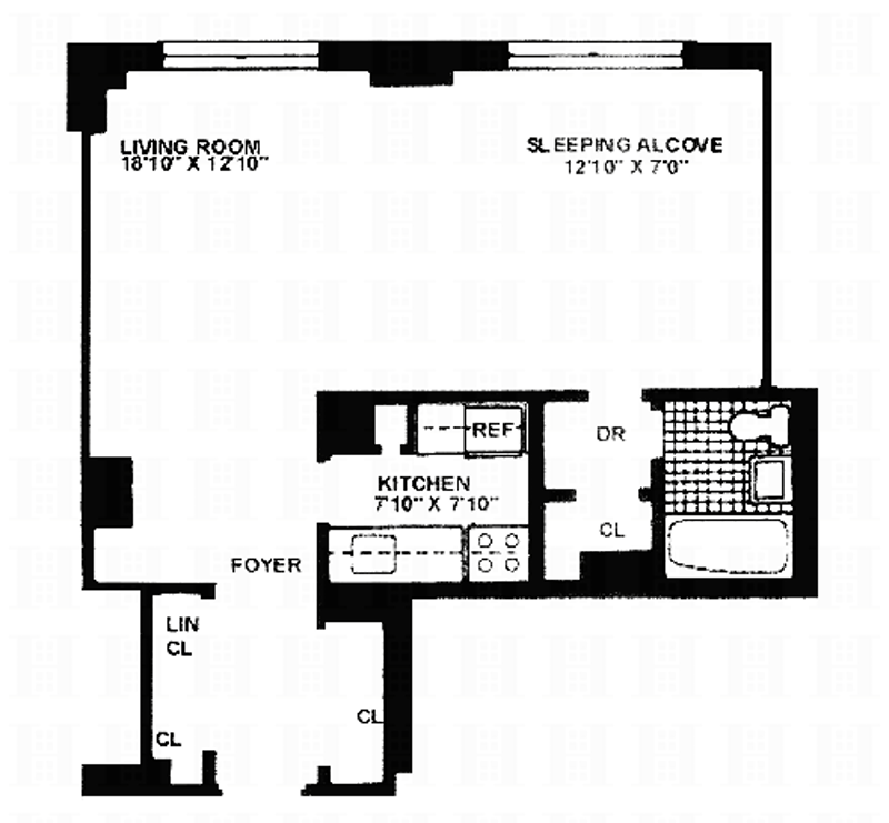 Floorplan for 170 West End Avenue, 15T