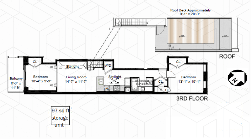 Floorplan for 830 Halsey Street, 3L
