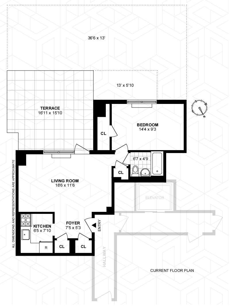 Floorplan for 24 Central Park South, 2SOUTH