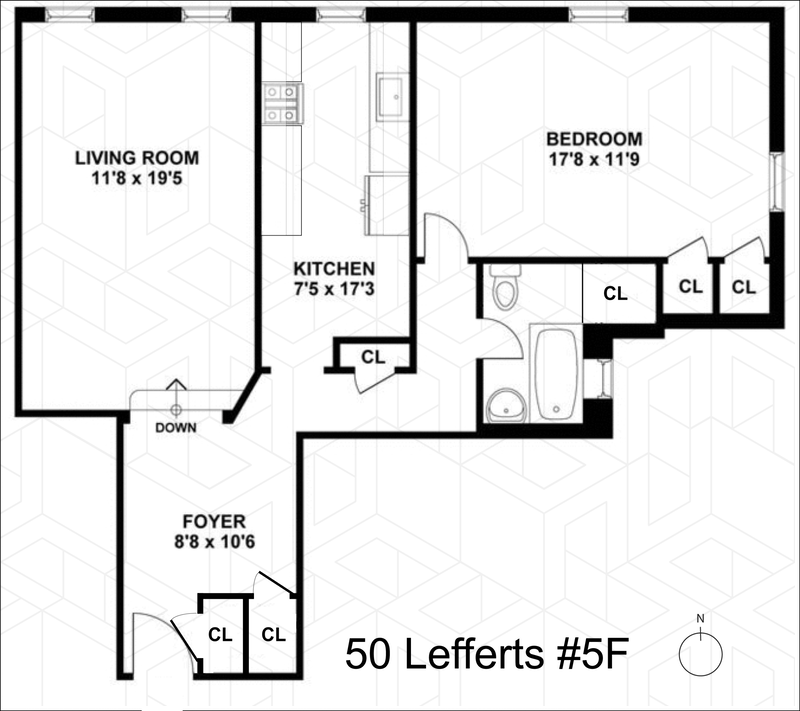 Floorplan for 50 Lefferts Avenue, 5F