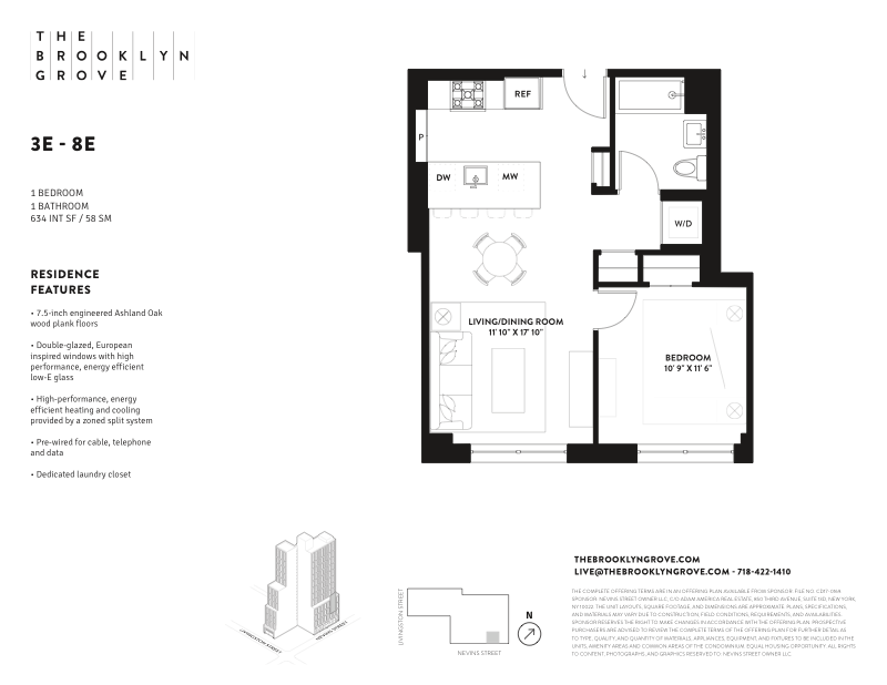 Floorplan for 10 Nevins Street, 3E