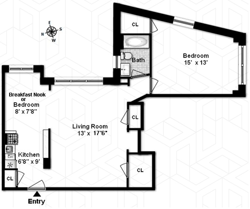 Floorplan for 12 East 97th Street, 8A