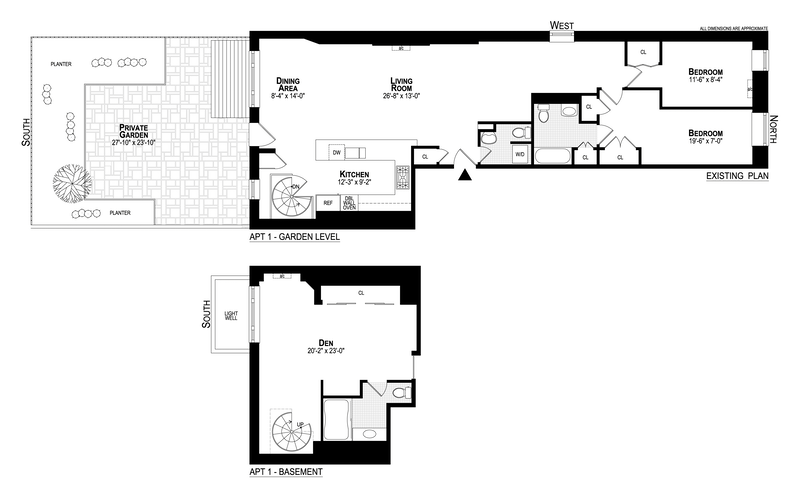 Floorplan for 316 West, 103rd Street, 1