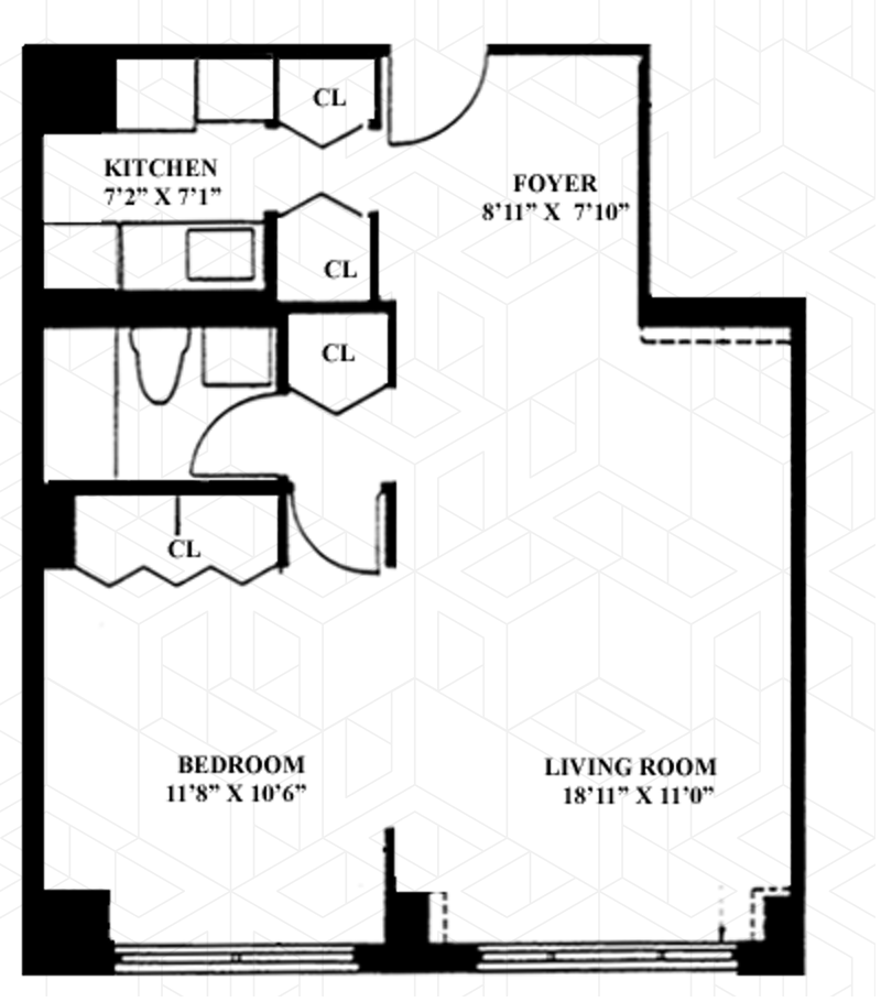 Floorplan for 301 East 79th Street, 29M