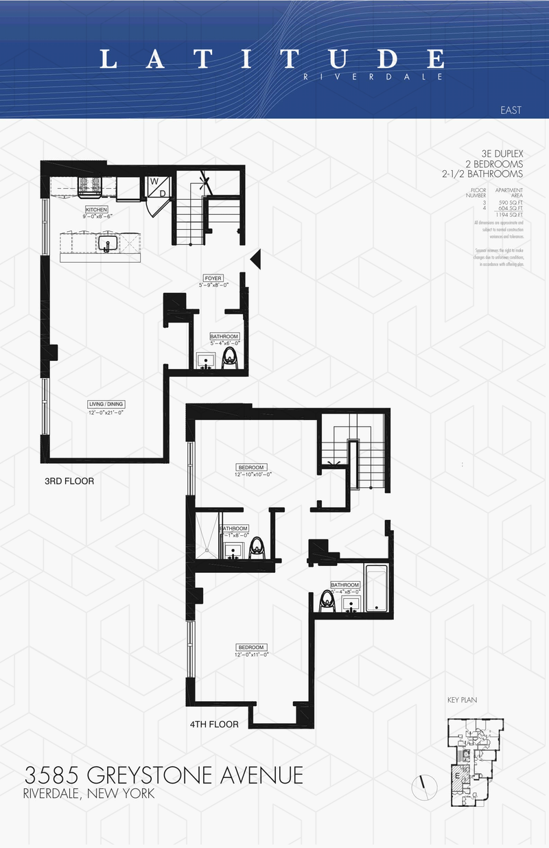 Floorplan for 3585 Greystone Avenue, 3E