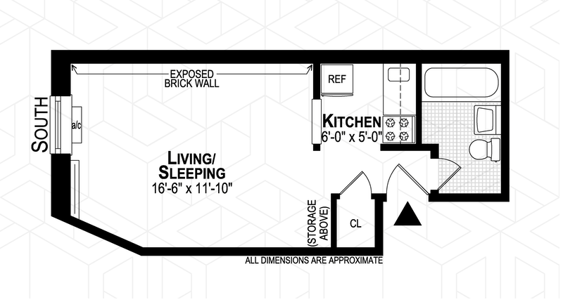 Floorplan for 227 East 12th Street, 3B