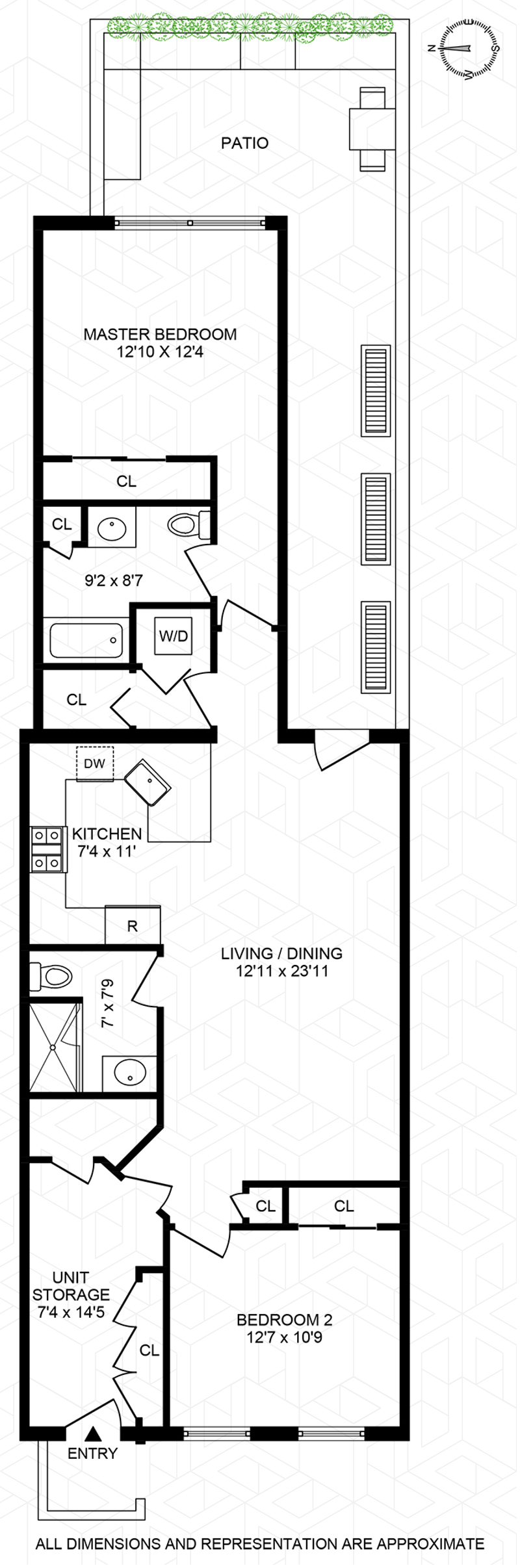 Floorplan for 727 Garden St