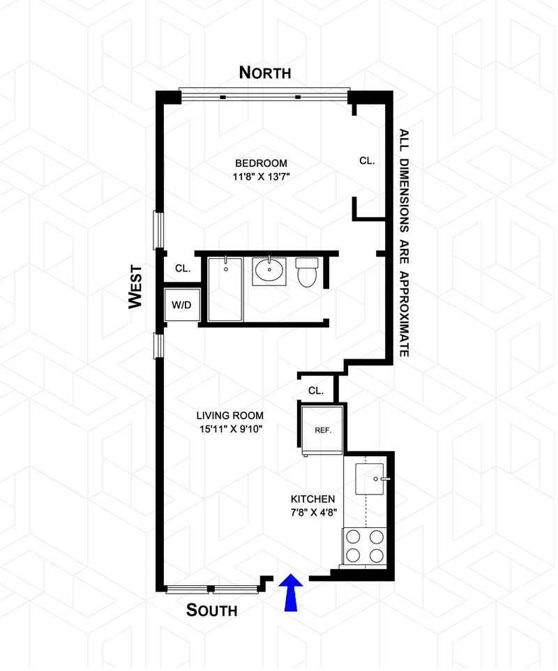 Floorplan for 245 West 72nd Street