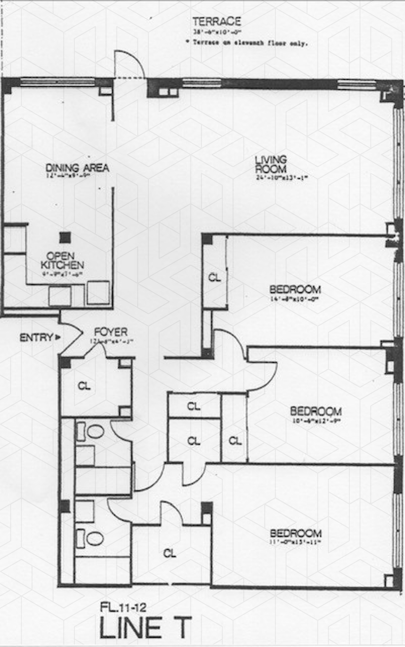 Floorplan for 315 East 70th Street, 11T