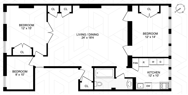 Floorplan for 292 Clinton Street, 2