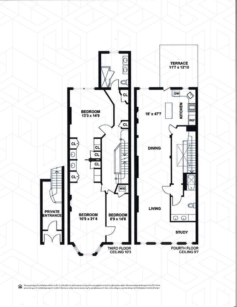 Floorplan for 605 7th Street