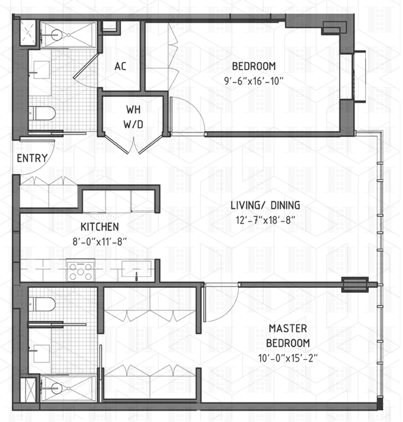 Floorplan for 429 Kent Avenue, 603