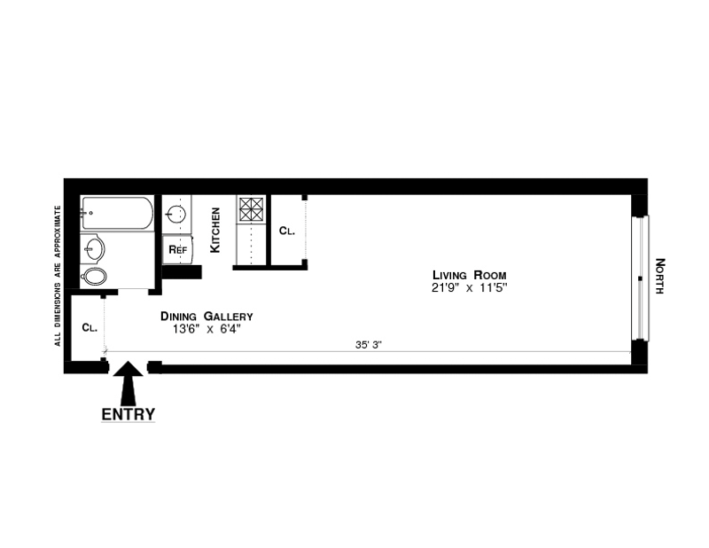 Floorplan for 212 East 77th Street, 3C