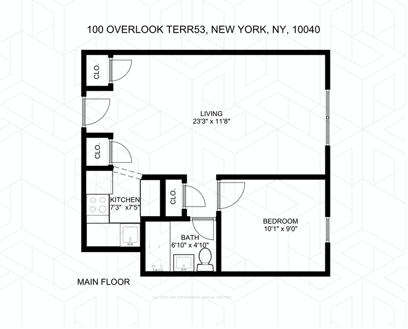 Floorplan for 100 Overlook Terrace, 53