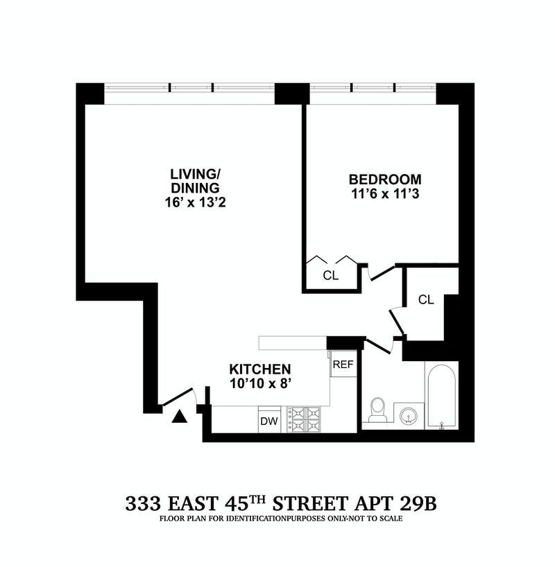 Floorplan for 333 East 45th Street, 29B