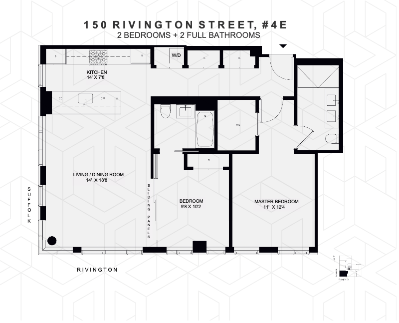 Floorplan for 150 Rivington Street, 4E