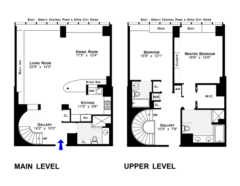 Floorplan for 160 West 66th Street, 51C