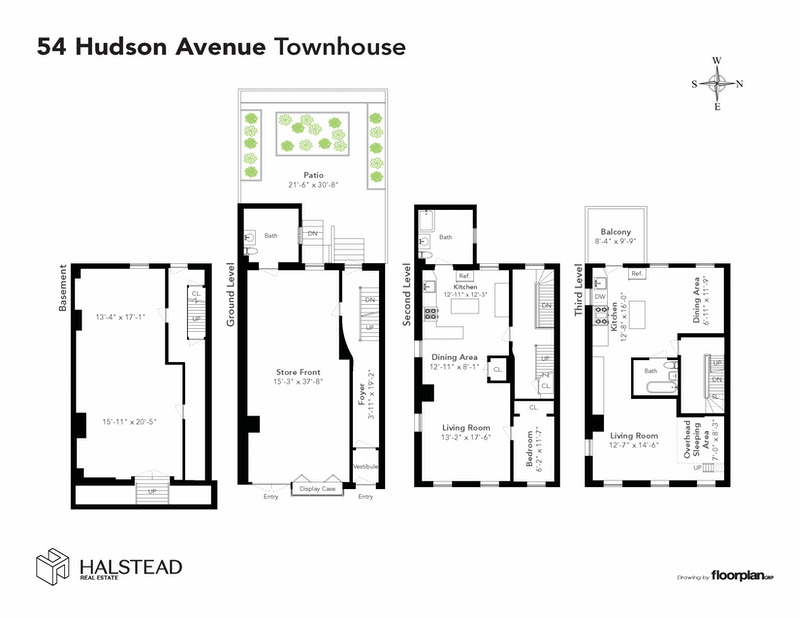 Floorplan for 54 Hudson Avenue