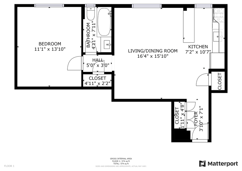 Floorplan for 166 East 92nd Street