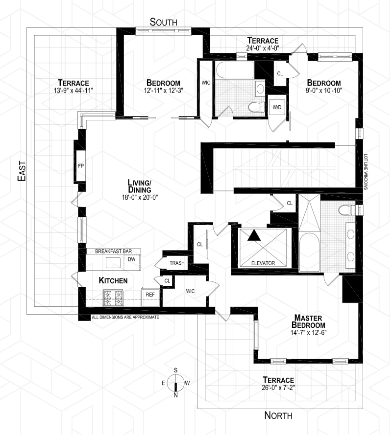 Floorplan for 58 West 129th Street, PH