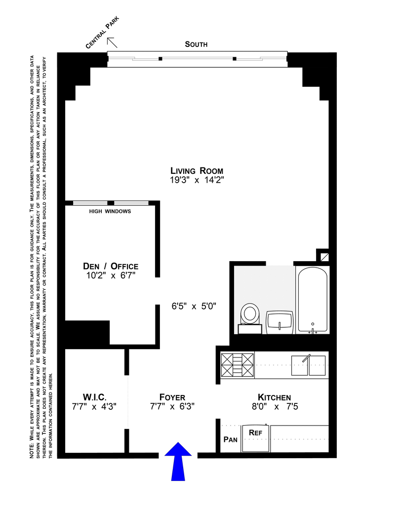 Floorplan for 372 Central Park West, 4U
