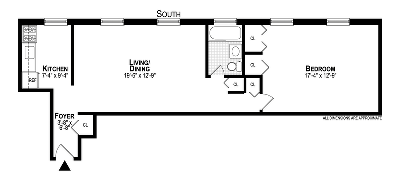 Floorplan for 15 East 10th Street, 5B