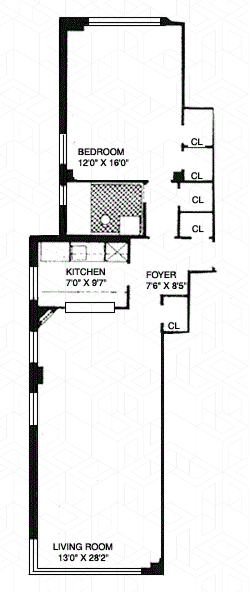 Floorplan for 7 Lexington Avenue, 3G