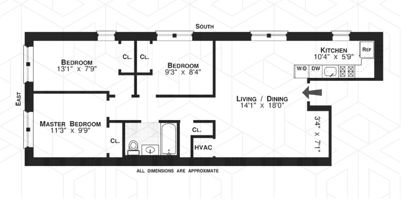 Floorplan for 142 Court Street, 3