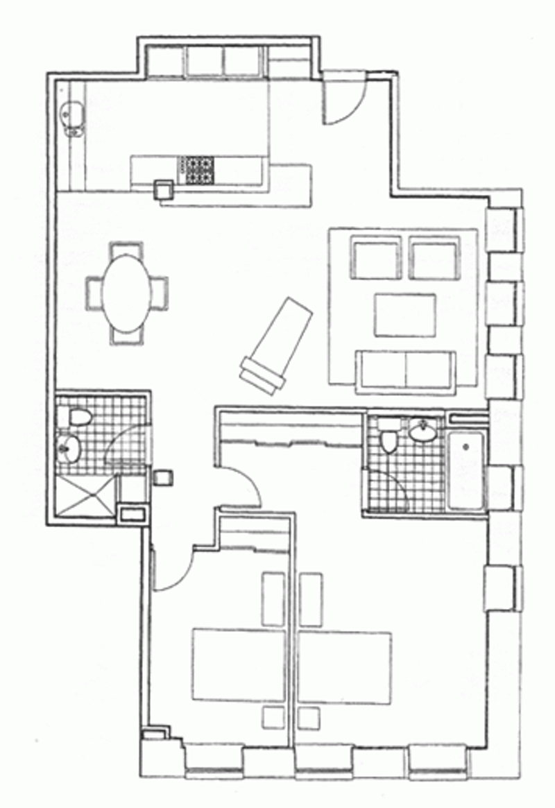 Floorplan for 80 Fourth Avenue, PHB