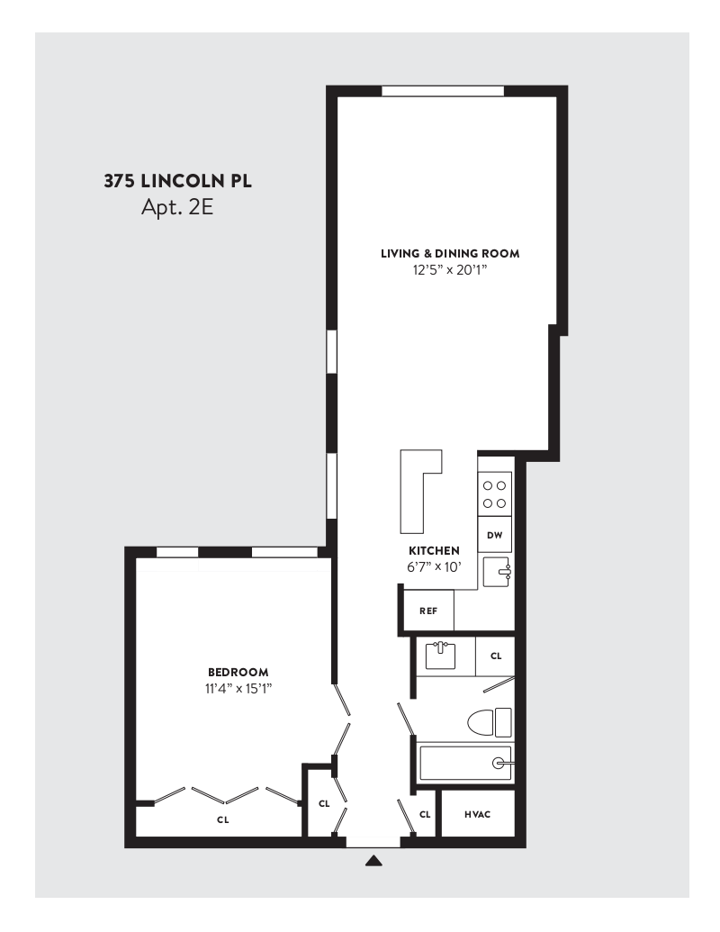 Floorplan for 375 Lincoln Place, 2E