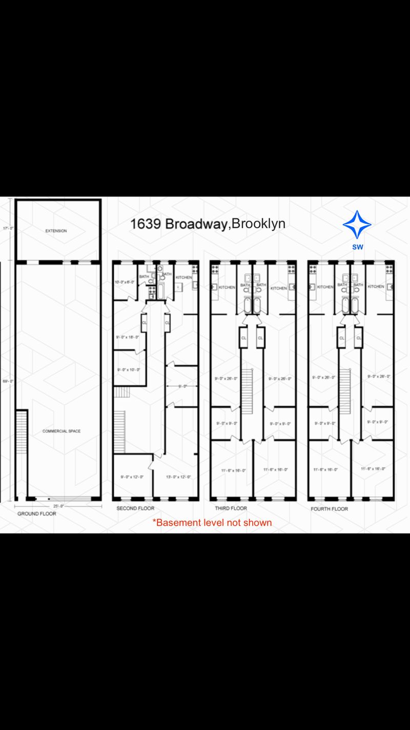 Floorplan for 1639 Broadway