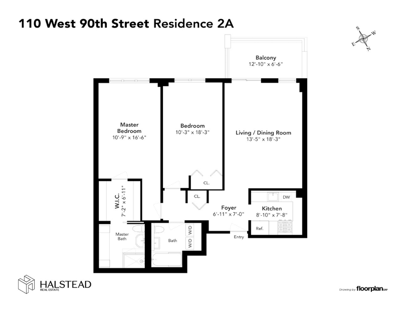 Floorplan for 110 West 90th Street